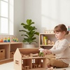 image:imagePlanToys Family Wooden Dollhouse Figurine Set  4 Poseable 112 Scale Mini Dolls Parents amp Kids  Dollhouse Accessories for Pretend Play  EcoFriendly Montessori Toy for Kids Ages 3African American Dad
