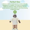 image:imagePlanToys Family Wooden Dollhouse Figurine Set  4 Poseable 112 Scale Mini Dolls Parents amp Kids  Dollhouse Accessories for Pretend Play  EcoFriendly Montessori Toy for Kids Ages 3Grand Father  Dark Skin Tone