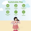 image:imagePlanToys Family Wooden Dollhouse Figurine Set  4 Poseable 112 Scale Mini Dolls Parents amp Kids  Dollhouse Accessories for Pretend Play  EcoFriendly Montessori Toy for Kids Ages 3Asian Mom