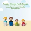 image:imagePlanToys Family Wooden Dollhouse Figurine Set  4 Poseable 112 Scale Mini Dolls Parents amp Kids  Dollhouse Accessories for Pretend Play  EcoFriendly Montessori Toy for Kids Ages 3Planworld Family II