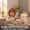 image:imagePlanToys Family Wooden Dollhouse Figurine Set  4 Poseable 112 Scale Mini Dolls Parents amp Kids  Dollhouse Accessories for Pretend Play  EcoFriendly Montessori Toy for Kids Ages 3African American Mom