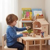 image:imagePlanToys Family Wooden Dollhouse Figurine Set  4 Poseable 112 Scale Mini Dolls Parents amp Kids  Dollhouse Accessories for Pretend Play  EcoFriendly Montessori Toy for Kids Ages 3Hispanic Boy