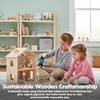 image:imagePlanToys Family Wooden Dollhouse Figurine Set  4 Poseable 112 Scale Mini Dolls Parents amp Kids  Dollhouse Accessories for Pretend Play  EcoFriendly Montessori Toy for Kids Ages 3African American Boy