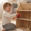 image:imagePlanToys Family Wooden Dollhouse Figurine Set  4 Poseable 112 Scale Mini Dolls Parents amp Kids  Dollhouse Accessories for Pretend Play  EcoFriendly Montessori Toy for Kids Ages 3Caucasian Boy
