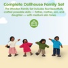 image:imagePlanToys Family Wooden Dollhouse Figurine Set  4 Poseable 112 Scale Mini Dolls Parents amp Kids  Dollhouse Accessories for Pretend Play  EcoFriendly Montessori Toy for Kids Ages 3Mom  Dad  Son  and Daughter