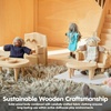 image:imagePlanToys Family Wooden Dollhouse Figurine Set  4 Poseable 112 Scale Mini Dolls Parents amp Kids  Dollhouse Accessories for Pretend Play  EcoFriendly Montessori Toy for Kids Ages 3Grand Father  Medium Skin Tone