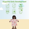 image:imagePlanToys Family Wooden Dollhouse Figurine Set  4 Poseable 112 Scale Mini Dolls Parents amp Kids  Dollhouse Accessories for Pretend Play  EcoFriendly Montessori Toy for Kids Ages 3African American Mom