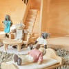 image:imagePlanToys Family Wooden Dollhouse Figurine Set  4 Poseable 112 Scale Mini Dolls Parents amp Kids  Dollhouse Accessories for Pretend Play  EcoFriendly Montessori Toy for Kids Ages 3Grand Father  Dark Skin Tone