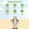 image:imagePlanToys Family Wooden Dollhouse Figurine Set  4 Poseable 112 Scale Mini Dolls Parents amp Kids  Dollhouse Accessories for Pretend Play  EcoFriendly Montessori Toy for Kids Ages 3Grand Father  Fair Skin Tone