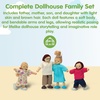 image:imagePlanToys Family Wooden Dollhouse Figurine Set  4 Poseable 112 Scale Mini Dolls Parents amp Kids  Dollhouse Accessories for Pretend Play  EcoFriendly Montessori Toy for Kids Ages 3Doll Family 7142