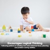 image:imagePlanToys Geo Lacing Beads Wooden Montessori Fine Motor and Early Math Toy  Shape Recognition Colour Exploration and Hands On Coordination Activity  Eco Friendly Threading Set for Meaningful PlayGeo Lacing Beads  Unit Plus