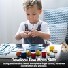 image:imagePlanToys Geo Lacing Beads Wooden Montessori Fine Motor and Early Math Toy  Shape Recognition Colour Exploration and Hands On Coordination Activity  Eco Friendly Threading Set for Meaningful PlayGeo Lacing Beads  Unit Plus