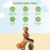 image:imagePlanToys Geo Stacking Rock Wooden Montessori Balancing and Fine Motor Toy  Creative Thinking Coordination and Early Problem Solving Activity  Eco Friendly Educational Open Ended Play SetGeo Stacking Rock