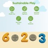 image:imagePlanToys Hand Sign Numbers 110 Wooden Montessori Counting Toy  Early Math Sensory Learning and Tactile Number Recognition Activity  Eco Friendly Sign Language Tiles for Meaningful PlayNatural