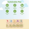 image:imagePlanToys Hand Sign Numbers 110 Wooden Montessori Counting Toy  Early Math Sensory Learning and Tactile Number Recognition Activity  Eco Friendly Sign Language Tiles for Meaningful PlayBraille Numbers 110