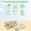 image:imagePlanToys Hand Sign Numbers 110 Wooden Montessori Counting Toy  Early Math Sensory Learning and Tactile Number Recognition Activity  Eco Friendly Sign Language Tiles for Meaningful PlayTactile Stone