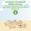 image:imagePlanToys Hand Sign Numbers 110 Wooden Montessori Counting Toy  Early Math Sensory Learning and Tactile Number Recognition Activity  Eco Friendly Sign Language Tiles for Meaningful PlayBraille Numbers 110