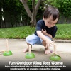 image:imagePlanToys Meadow Ring Toss Wooden Montessori Coordination and Gross Motor Toy  Focus Aim Balance and Movement Development Activity  Eco Friendly Outdoor and Indoor Learning Game