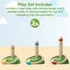 image:imagePlanToys Meadow Ring Toss Wooden Montessori Coordination and Gross Motor Toy  Focus Aim Balance and Movement Development Activity  Eco Friendly Outdoor and Indoor Learning Game