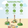 image:imagePlanToys Meadow Ring Toss Wooden Montessori Coordination and Gross Motor Toy  Focus Aim Balance and Movement Development Activity  Eco Friendly Outdoor and Indoor Learning Game