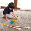 image:imagePlanToys Mini Golf Set for Kids  EcoFriendly Wooden Golf Game with 2 Putters 2 Golf Balls 3 Obstacles Target Goal amp Travel Bag  Perfect for Indoor amp Outdoor Play