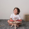 image:imagePlanToys Musical Band Wooden Montessori Drum Cymbal and Guiro Set  Early Sensory Exploration Coordination and Creative Expression  Eco Friendly Music Toy for Meaningful PlayMusical Band Toddler Drum Set