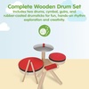 image:imagePlanToys Musical Band Wooden Montessori Drum Cymbal and Guiro Set  Early Sensory Exploration Coordination and Creative Expression  Eco Friendly Music Toy for Meaningful PlayMusical Band Toddler Drum Set