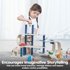 image:imagePlanToys Parking Garage Wooden Montessori Imaginative and Creative Play Set  Problem Solving Social Interaction and Early Coordination Activity  Eco Friendly Vehicle and Ramp Play SetCentral Station