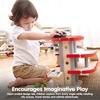 image:imagePlanToys Parking Garage Wooden Montessori Imaginative and Creative Play Set  Problem Solving Social Interaction and Early Coordination Activity  Eco Friendly Vehicle and Ramp Play SetParking Garage