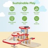 image:imagePlanToys Parking Garage Wooden Montessori Imaginative and Creative Play Set  Problem Solving Social Interaction and Early Coordination Activity  Eco Friendly Vehicle and Ramp Play SetParking Garage