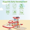 image:imagePlanToys Parking Garage Wooden Montessori Imaginative and Creative Play Set  Problem Solving Social Interaction and Early Coordination Activity  Eco Friendly Vehicle and Ramp Play SetParking Garage