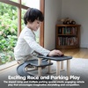 image:imagePlanToys Parking Garage Wooden Montessori Imaginative and Creative Play Set  Problem Solving Social Interaction and Early Coordination Activity  Eco Friendly Vehicle and Ramp Play SetBlack