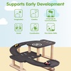 image:imagePlanToys Parking Garage Wooden Montessori Imaginative and Creative Play Set  Problem Solving Social Interaction and Early Coordination Activity  Eco Friendly Vehicle and Ramp Play SetBlack