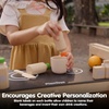 image:imagePlanToys Pretend Play Birthday Cake Set  Food Toy with Removable Slices Candles Wooden Knife amp Chalkboard Nameplate  Educational Toy for Imagination Fine Motor Skills amp Social PlayBeverage Set
