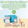 image:imagePlanToys Pretend Play Wooden Makeup Set for Kids  Makeup Kit with Mirror Lipstick Brush Eyeshadow amp Waist Bag  Montessori Toy for Toddlers amp Girls  EcoFriendly Beauty Role Play SetMakeup Set