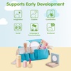 image:imagePlanToys Pretend Play Wooden Makeup Set for Kids  Makeup Kit with Mirror Lipstick Brush Eyeshadow amp Waist Bag  Montessori Toy for Toddlers amp Girls  EcoFriendly Beauty Role Play SetMakeup Set