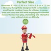 image:imagePlanToys Rescue Crew Wooden Montessori Imaginative and Creative Play Set  Language Development Social Interaction and Early Coordination Activity  Eco Friendly Community Helper Figurine SetFirefighter Doll