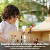 image:imagePlanToys Rescue Crew Wooden Montessori Imaginative and Creative Play Set  Language Development Social Interaction and Early Coordination Activity  Eco Friendly Community Helper Figurine SetRescue Doll
