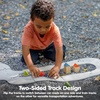 image:imagePlanToys Rubber Road amp Rail Expansion Tracks Set C Montessori Play Accessory  Imagination Problem Solving and Creative World Building  Eco Friendly Track SetRoad  Railrubber