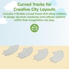 image:imagePlanToys Rubber Road amp Rail Expansion Tracks Set C Montessori Play Accessory  Imagination Problem Solving and Creative World Building  Eco Friendly Track SetRubber Road  Rail Extension Tracks  Set B