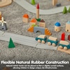 image:imagePlanToys Rubber Road amp Rail Expansion Tracks Set C Montessori Play Accessory  Imagination Problem Solving and Creative World Building  Eco Friendly Track SetRubber Road  Rail Adaptor Tracks