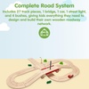 image:imagePlanToys Rubber Road amp Rail Expansion Tracks Set C Montessori Play Accessory  Imagination Problem Solving and Creative World Building  Eco Friendly Track SetRoad System