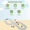 image:imagePlanToys Rubber Road amp Rail Expansion Tracks Set C Montessori Play Accessory  Imagination Problem Solving and Creative World Building  Eco Friendly Track SetRoad  Railrubber