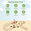 image:imagePlanToys Rubber Road amp Rail Expansion Tracks Set C Montessori Play Accessory  Imagination Problem Solving and Creative World Building  Eco Friendly Track SetRoad System