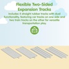 image:imagePlanToys Rubber Road amp Rail Expansion Tracks Set C Montessori Play Accessory  Imagination Problem Solving and Creative World Building  Eco Friendly Track SetRubber Road  Rail Extension Tracks  Set a