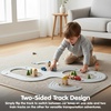 image:imagePlanToys Rubber Road amp Rail Expansion Tracks Set C Montessori Play Accessory  Imagination Problem Solving and Creative World Building  Eco Friendly Track SetRubber Road  Rail Extension Tracks  Set B