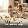 image:imagePlanToys Rubber Road amp Rail Expansion Tracks Set C Montessori Play Accessory  Imagination Problem Solving and Creative World Building  Eco Friendly Track SetRubber Road  Rail Extension Tracks  Set a