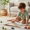 image:imagePlanToys Rubber Road amp Rail Expansion Tracks Set C Montessori Play Accessory  Imagination Problem Solving and Creative World Building  Eco Friendly Track SetRubber Road  Rail Extension Tracks  Set a