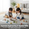 image:imagePlanToys Rubber Road amp Rail Expansion Tracks Set C Montessori Play Accessory  Imagination Problem Solving and Creative World Building  Eco Friendly Track SetRubber Road  Rail Extension Tracks  Set a