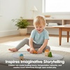 image:imagePlanToys Rubber Road amp Rail Expansion Tracks Set C Montessori Play Accessory  Imagination Problem Solving and Creative World Building  Eco Friendly Track SetRubber Road  Rail Set Small